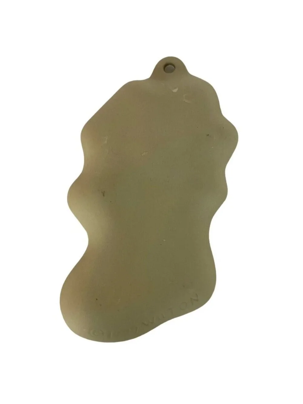 Wilton Stoneware Christmas Stocking Cookie Candy Shortbread Mold Vintage 1999